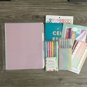 Big planner bundle! 2026 Erin Condren Planner, Stickers, Pens & more!
